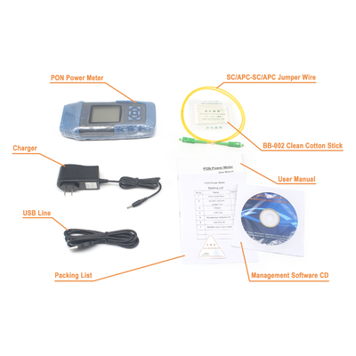 FTTX 1310nm 1490nm 1550nm golflengte optische vezel Pon Power Meter voor in FTTX en FTTH