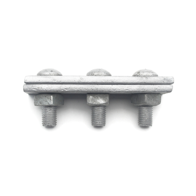 250daN MBL gegalvaniseerd stalen overhead kabel recht 3 gat hoek 1/2 " Guy Clamp