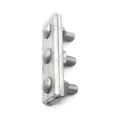250daN MBL gegalvaniseerd stalen overhead kabel recht 3 gat hoek 1/2 " Guy Clamp