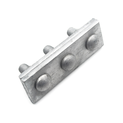 250daN MBL gegalvaniseerd stalen overhead kabel recht 3 gat hoek 1/2 " Guy Clamp