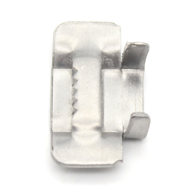 Roestvrij staal 1/4 inch Breedte*0,12 mm Dikte 100 stuks Pakket Oordoppen Bandband Buckle