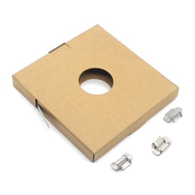 0.26/0.35/0.6/0.75 mm bandband van roestvrij staal voor het bevestigen van buizen van verstelbare lengte