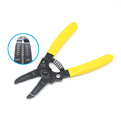 Industriële elektrische draadstripper Zwarte oxide 20-30 AWG 0,80-0,25 mm Gele handgreep