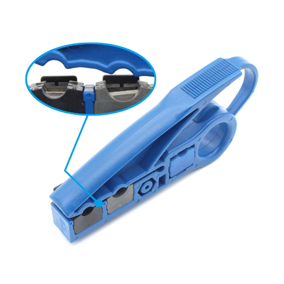 Bule constructie uit één stuk, twee messen, model coax-coaxkabelsnijderstripper