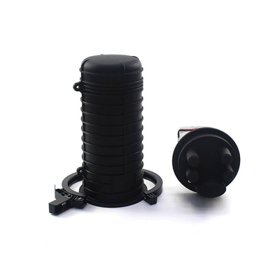144F Capaciteit Glasvezel Splice sluiting Zwarte hitte afdichting dop Type 3 In 3 Out