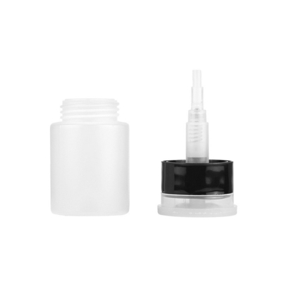 Push-type 60ML glasvezel mini alcoholfles Plastic lekbestendig