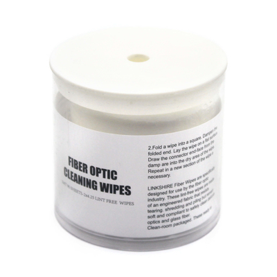 90 Wipes Glasvezel Reiniger Voor Kabel Assemblage Productie Glasvezel Wipes Lintvrij