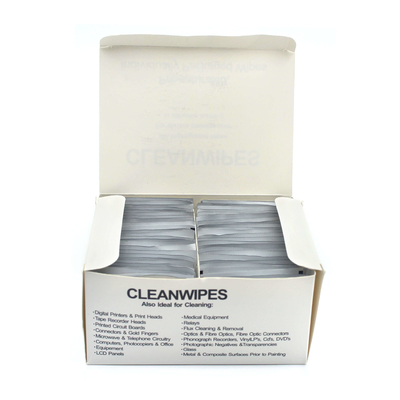 Pre-verzadigde glasvezel reiniging kit IPA glasvezel reinigingsdoeken 50 doeken