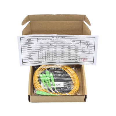 Op maat gemaakte glasvezelsplitter 1*4 1*8 1*16 1*32 1*64 PVC