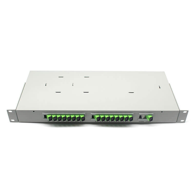 Rack Type 19 inch 1U 2U Fiber PLC Splitter SM CATV-systeem