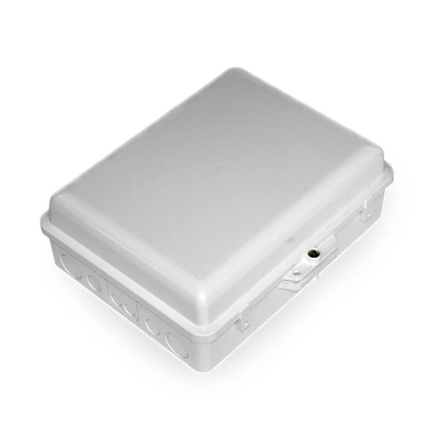 Witte glasvezelverspreidingsdoos 24 SC-adapters binnen voor wandmontage