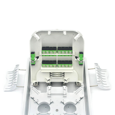 16 kernen ABS Ftth Fiber Termination Box met 2x1:8 Tube Splitter Waterdicht