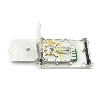 8 Core White SC Fiber Optic Distribution Box voor datacenters met een hoge dichtheid