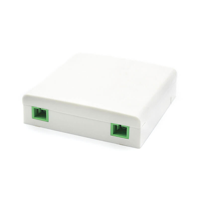 Witte glasvezel kabel stopcontact Optische muur stopcontact 4 kernen OEM