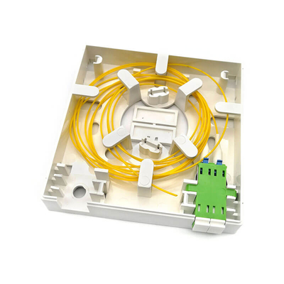 Witte glasvezel kabel stopcontact Optische muur stopcontact 4 kernen OEM