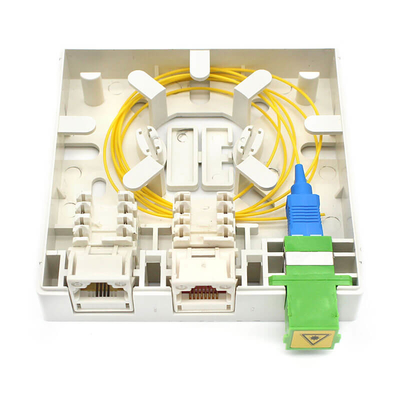 FTTH Indoor Fiber Optic Outlet Wall Mounted Fiber Termination Box