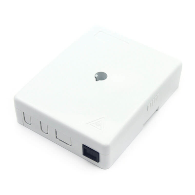 Witte binnenshuis glasvezel muur stopcontact uitlaat optische kabel muur stopcontact