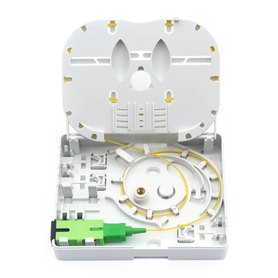 Witte binnenshuis glasvezel muur stopcontact uitlaat optische kabel muur stopcontact