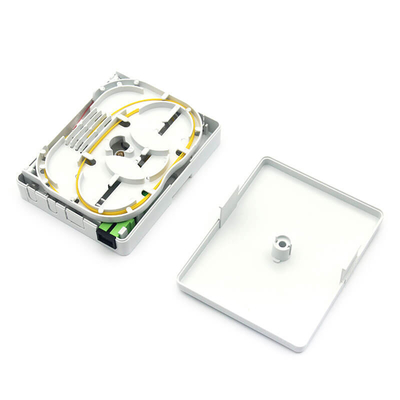 Witte binnenshuis glasvezel muur stopcontact uitlaat optische kabel muur stopcontact