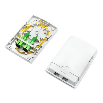 2 poorten FTTH Wall Box Indoor optische stopcontact met SC Simplex LC Duplex adapters