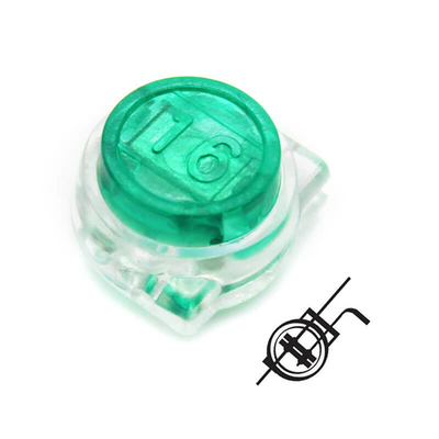Gel gevulde Groene Scotchlok Butt Connector Terminals Duidelijke Plastic Case