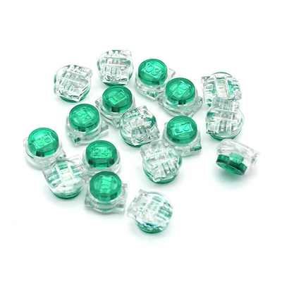 Gel gevulde Groene Scotchlok Butt Connector Terminals Duidelijke Plastic Case