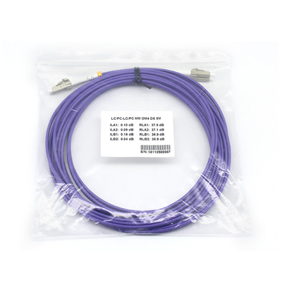 LSZH DX Fiber Patch Leads Custom Fiber Optic Patch Kabels Multimode
