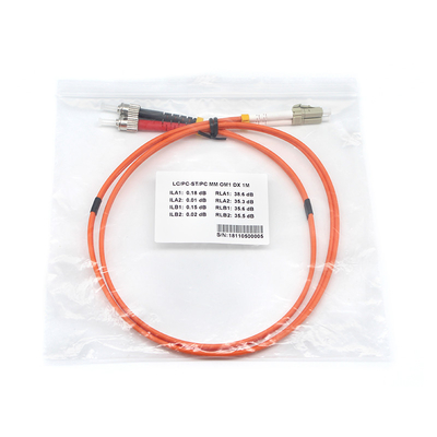 OM1 Fiber Optic Patch Cord FTTH CE-gecertificeerde APC Single Mode