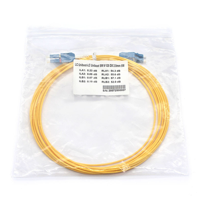 G652D G657A1 DX LC UPC naar LC UPC SM Uniboot Fiber Optic Patch Cord met LC/SC/MPO compatibiliteit