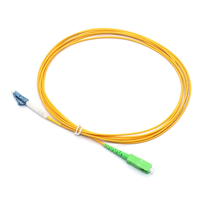 Simplex 9/125μM St Fiber Patch Cable SC APC naar LC UPC SM Glasvezel Breedbandnetwerk