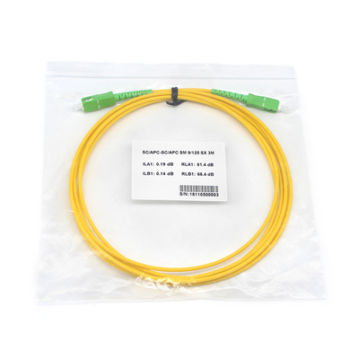 Simplex Fiber patch kabel SC APC naar SC APC Single-mode voor Data Center