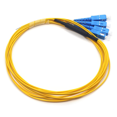 Geel UPC Glasvezel Patch Cord Pigtail 4 Core PVC Jacket