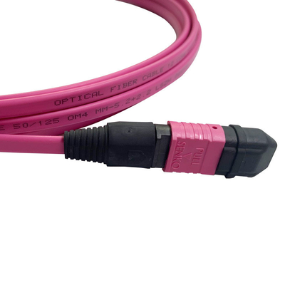 50/125 OM4 MM MPO Patch Cord 24F 3,0 mm PVC High Density Multimode