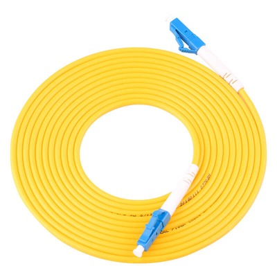 G657A2 LC tot LC Simplex glasvezel patch kabel met 2,0 mm gele PVC jas