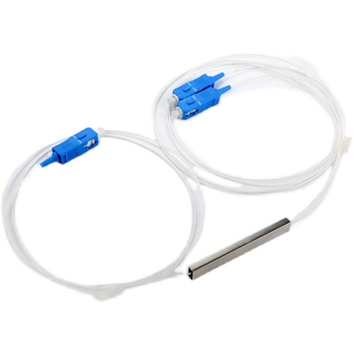 1X2 SC UPC LSZH Glasvezel PLC Splitter 0,9mm Mini Steel Tube