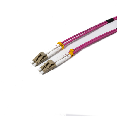 LC-PC in de binnenruimte Duplex Multimode Fiber Optic Patch Cord 3,0 mm