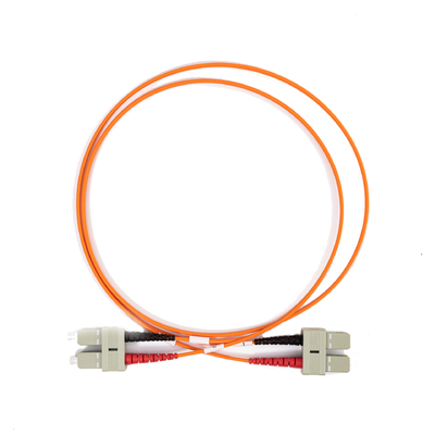 2.0mm Multimode Glasvezel Patchkabels Duplex SC UPC naar SC UPC 10 meter