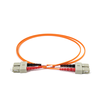 2.0mm Multimode Glasvezel Patchkabels Duplex SC UPC naar SC UPC 10 meter