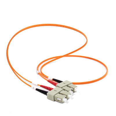 2.0mm Multimode Glasvezel Patchkabels Duplex SC UPC naar SC UPC 10 meter