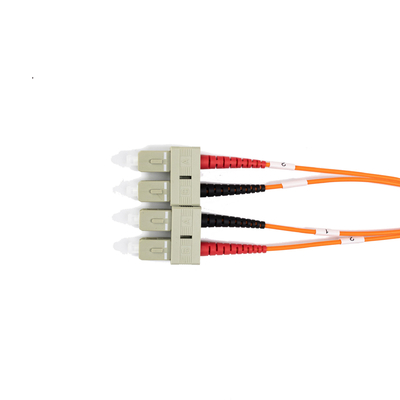 2.0mm Multimode Glasvezel Patchkabels Duplex SC UPC naar SC UPC 10 meter