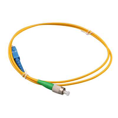 Innenruimte SC UPC tot ST UPC 9/125μm Glasvezelpatchkabel LSZH Singlemode Simplex