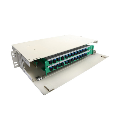 2U 19 inch 12/24 Core Full Box Glasvezel Distributie Frame Patch Panel ODF