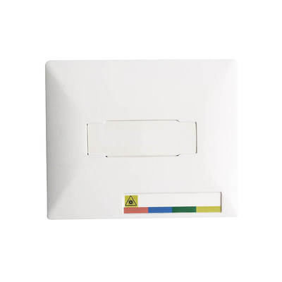 Witte 4-Poorts FTTH-einddoos met SC LC-adapters