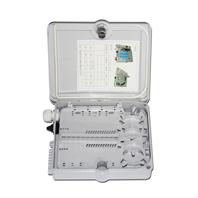 16 kernen ABS Ftth Fiber Termination Box met 2x1:8 Tube Splitter Waterdicht
