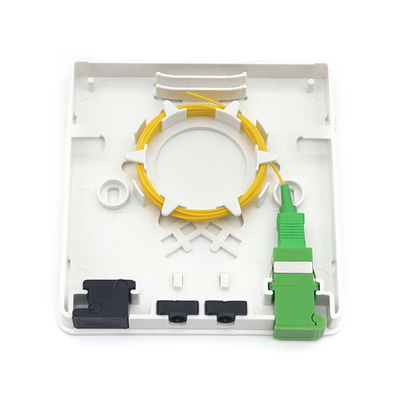 2 poorten FTTH Wall Box Indoor optische stopcontact met SC Simplex LC Duplex adapters