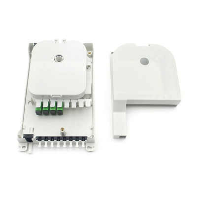 8 Core White SC Fiber Optic Distribution Box voor datacenters met een hoge dichtheid