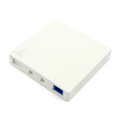 Plastic wit glasvezel terminal stopcontact SC 2 poorten G657 glasvezel