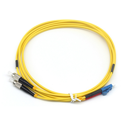 LSZH 3.0mm St Lc Fiber Patch Cable 2.0mm Duplex LC UPC naar FC UPC SM