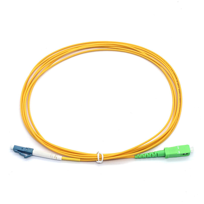 Simplex 9/125μM St Fiber Patch Cable SC APC naar LC UPC SM Glasvezel Breedbandnetwerk