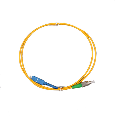 Innenruimte SC UPC tot ST UPC 9/125μm Glasvezelpatchkabel LSZH Singlemode Simplex